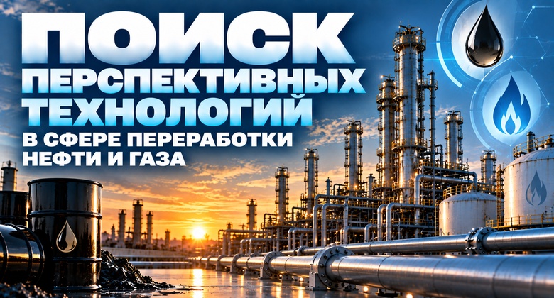 Проведение поиска перспективных проектов (оборудования, технологий), продуктов и стратегических партнеров (держателей интеллектуальной собственности) по направлениям переработки нефти, газа и их компонентов