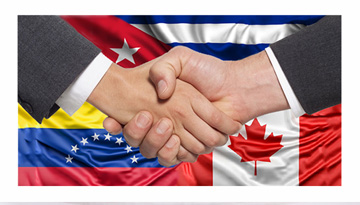 Оценка рынков Канады, Венесуэлы и Кубы в разрезе выпускаемой продукции и оказываемых услуг предприятий Группы Заказчика