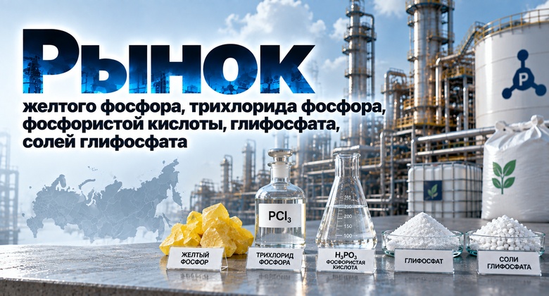 Маркетинговое исследование рынка желтого фосфора, трихлорида фосфора, фосфористой кислоты, глифосфата, солей глифосфата